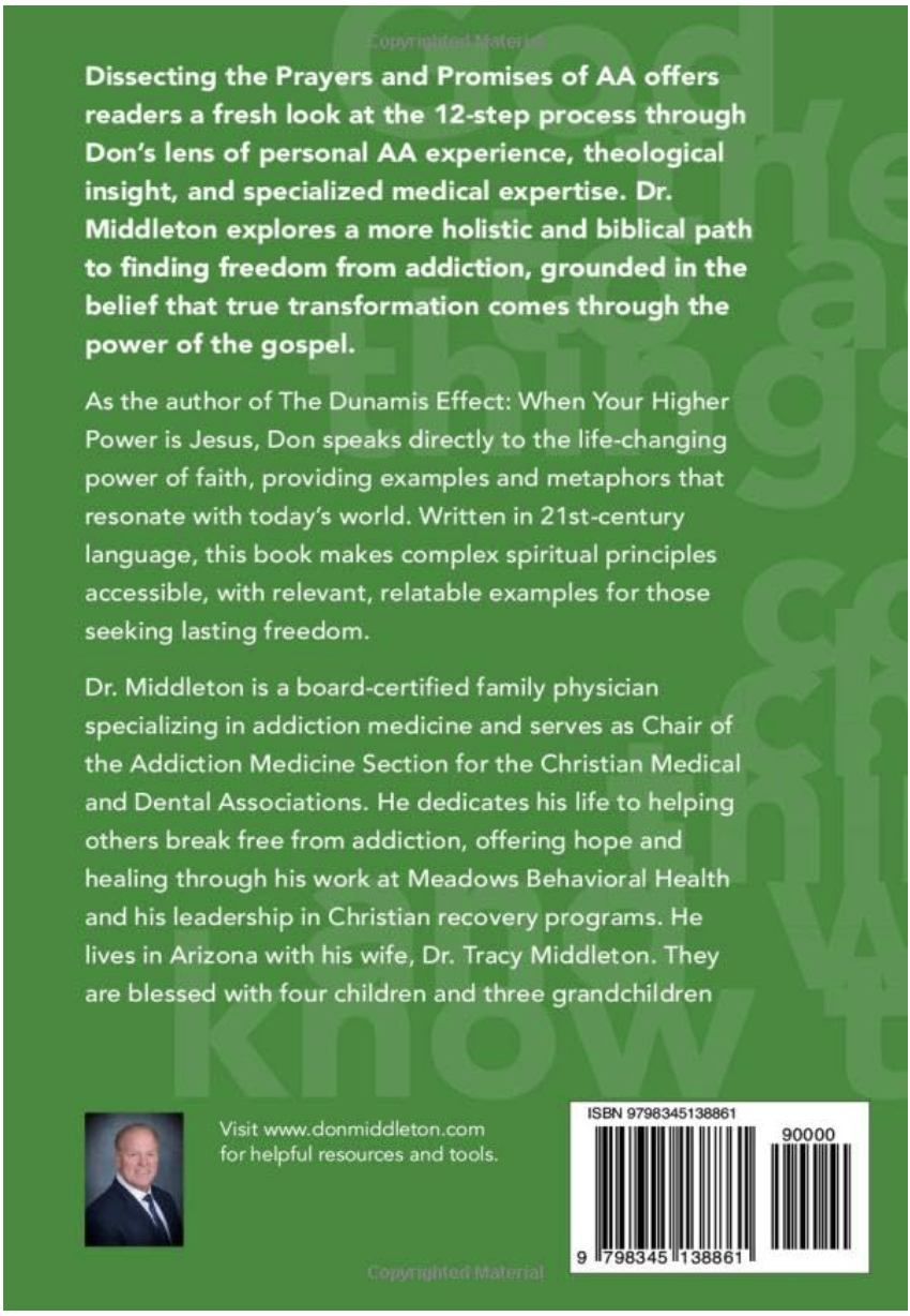 back cover image of the Prayers & Promises Book